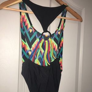 Colorful Geometric one piece bathing suit